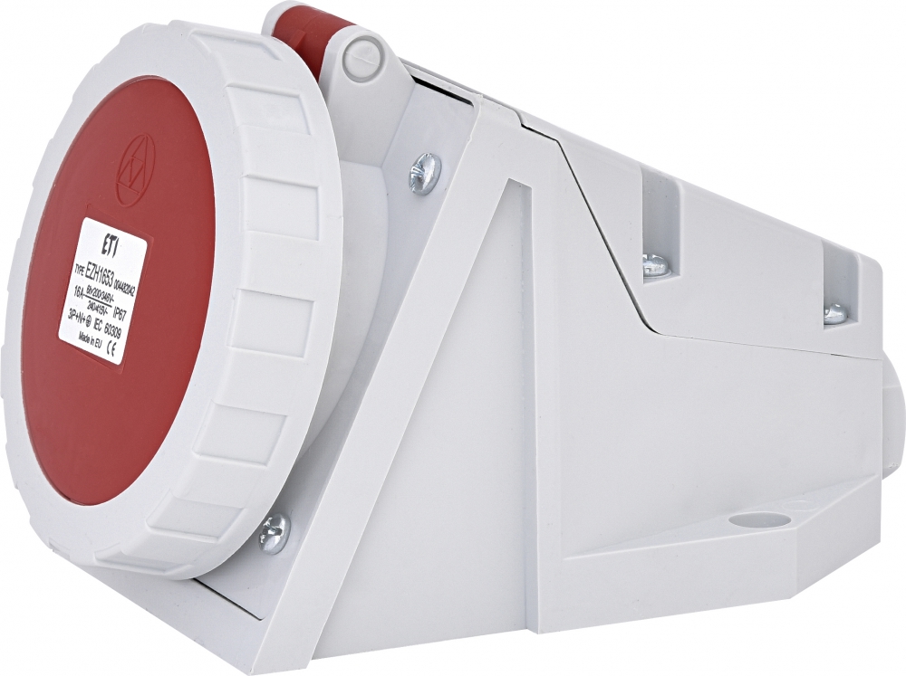 Gniazdo stałe 16A, 400V, 3P+N+PE, IP67 EZH 1653
