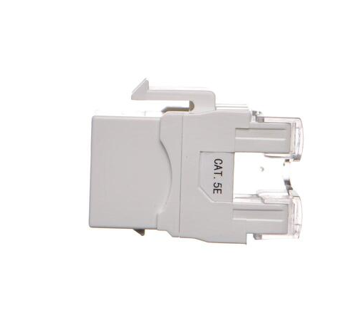 Wkład gniazda komputerowego RJ45 kat.5e, nieekranowany (UTP), (akcesoria), biały - zdjęcie 2