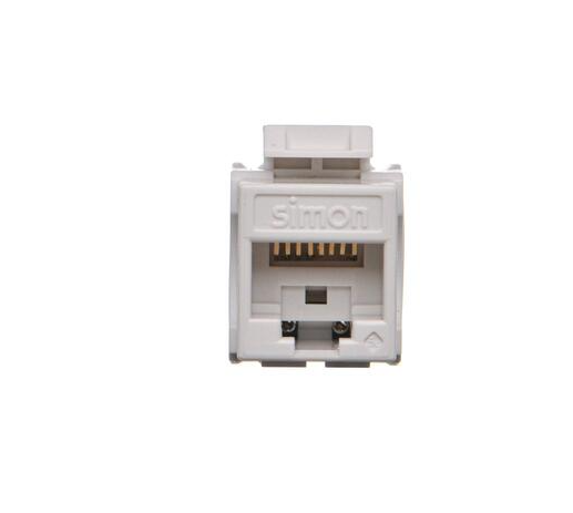 Wkład gniazda komputerowego RJ45 kat.5e, nieekranowany (UTP), (akcesoria), biały - zdjęcie 3