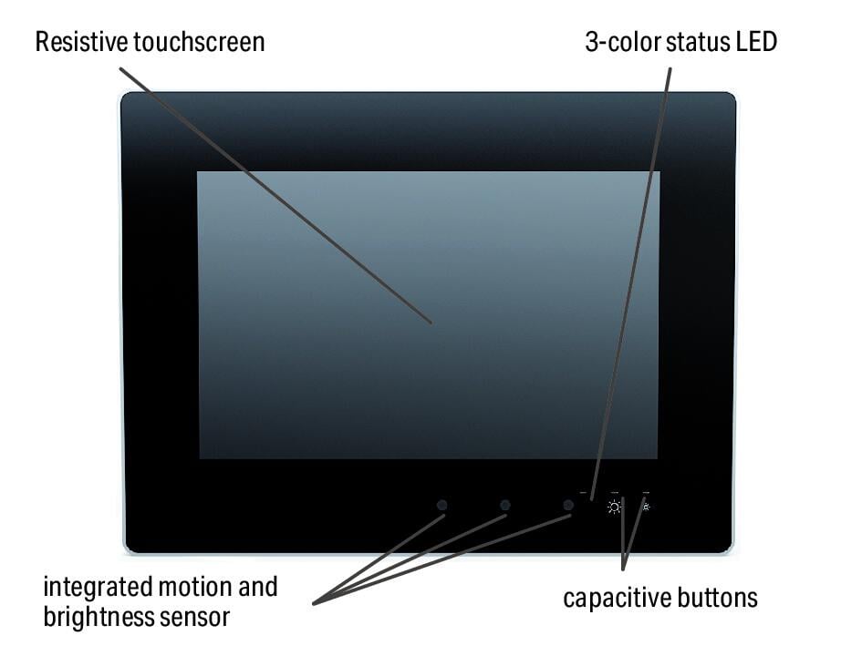 Panele dotykowe TP 600; 25,7 cm (10.1"); 1280 x 800 pikseli; 2 x ETHERNET, 2 x USB, audio; panel VISU - zdjęcie 2