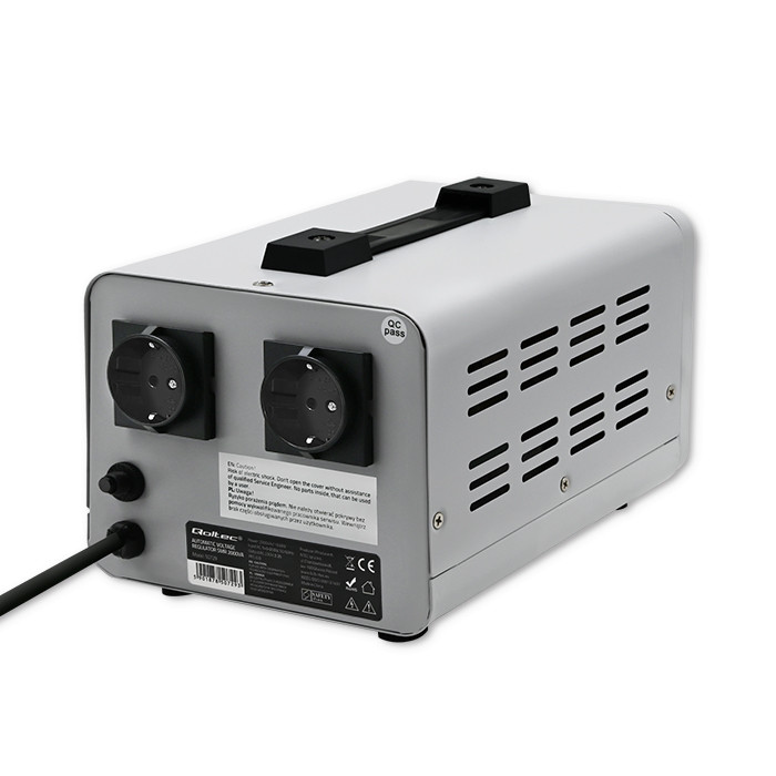 Qoltec Automatyczny stabilizator napięcia AVR PRO 2000VA 3% - zdjęcie 3