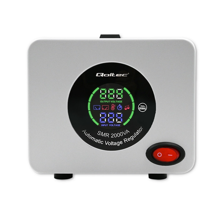 Qoltec Automatyczny stabilizator napięcia AVR PRO 2000VA 3% - zdjęcie 7