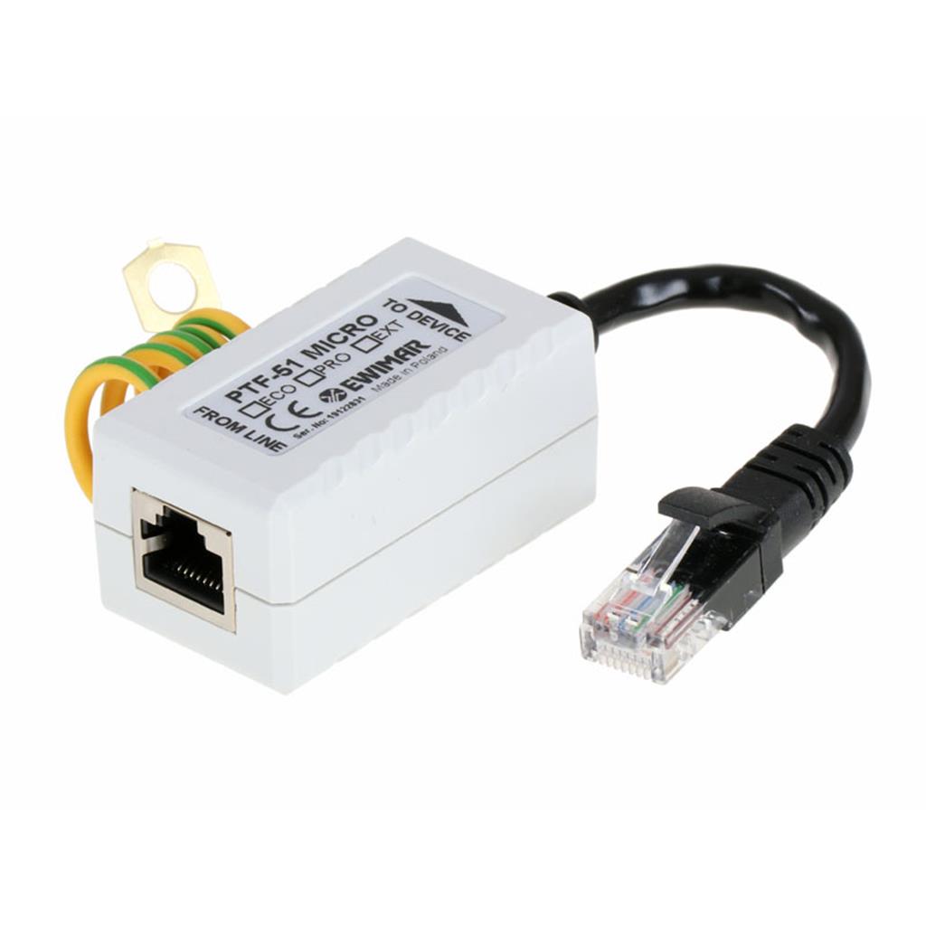 Ogranicznik przepięć w sieci Ethernet 10/100 Mb/s
