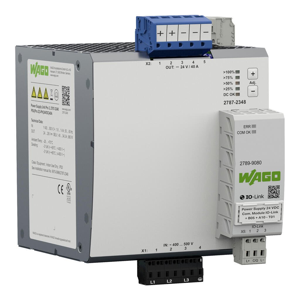zasilacz; Pro 2; 3-fazowy; napięcie wyjściowe 24 V DC; prąd wyjściowy 20 A; TopBoost + PowerBoost; z możliwością komunikacji - zdjęcie 2