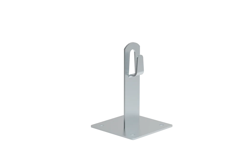 Uchwyt dachowy zaciskany z płytką L‑150mm fi 6‑8mm 15.1 OC /91500101/ - zdjęcie 1