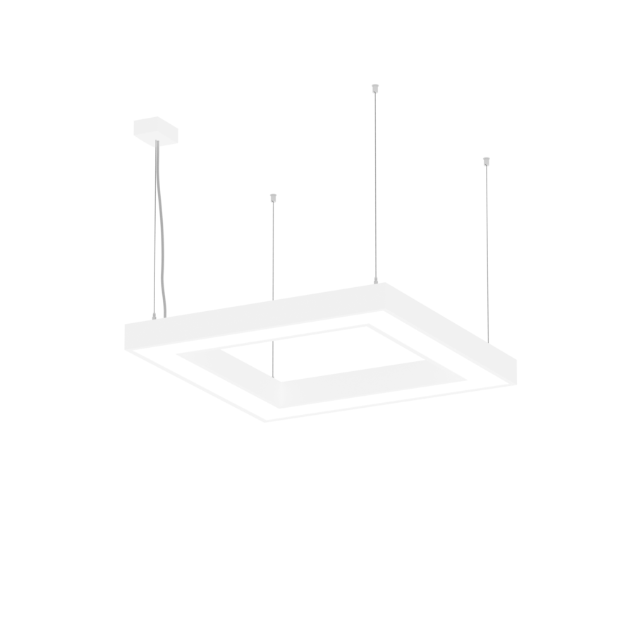 Geometric Square LED 680 60W 6770lm 840 OPAL Biały - zdjęcie 1