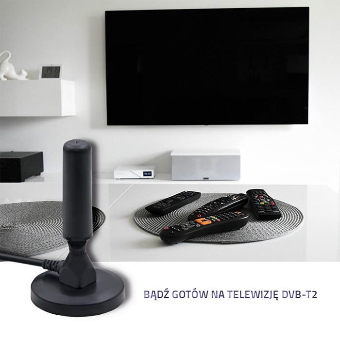 Qoltec Antena telewizyjna DVB-T2 - zdjęcie 4