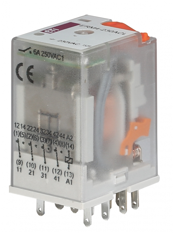Przekaźnik 4 stykowy 230V AC ERM4-230AC