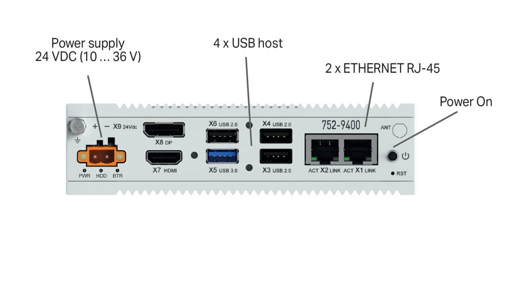 Edge Computer; 2 x ETHERNET, 4 x USB, HDMI, DP; 8GB RAM; 64GB FLASH - zdjęcie 3