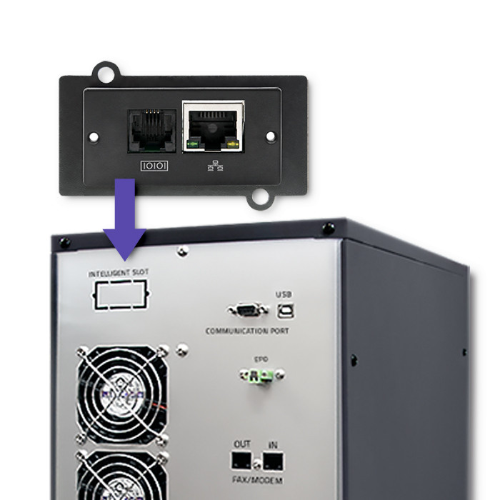 Qoltec Zasilacz awaryjny UPS On-line | Pure Sine Wave | 10kVA | 8kW | LCD | USB - zdjęcie 6