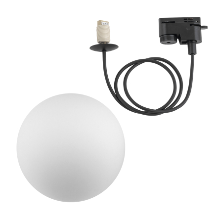 Lampa PROFILE SNOWBALL do 1-obwodowego systemu szynowego CZARNY - zdjęcie 3
