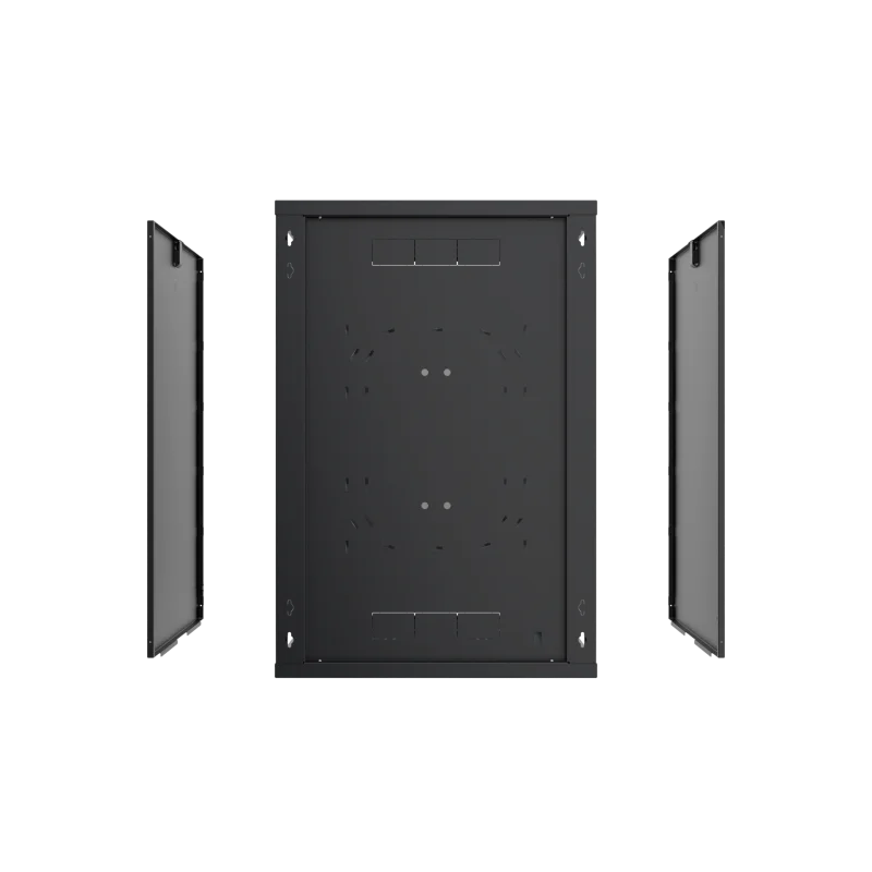 Szafa RACK 19" 21U 450 mm wisząca glass/black C series - zdjęcie 3