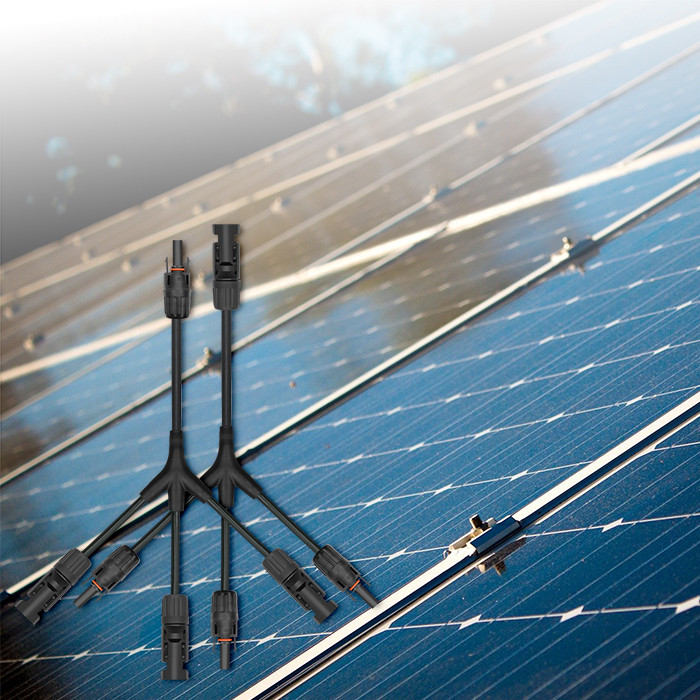 Qoltec Konektor solarny | złącze MC4 | Typ Y | 1000V | 30A | komplet - zdjęcie 2
