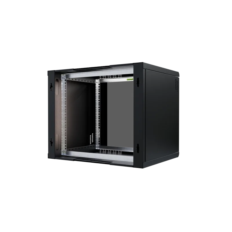 Szafa RACK 19" 9U 450 wisząca Professional szkło czarna - zdjęcie 10