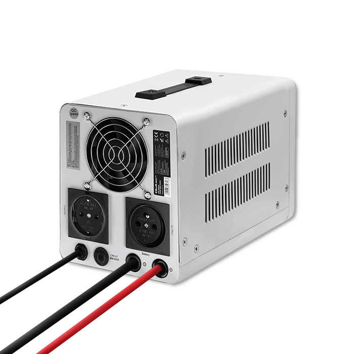 Qoltec Zasilacz awaryjny UPS 500VA/350 | Przetwornica 12/230V z AVR | SF | Sinus - zdjęcie 4