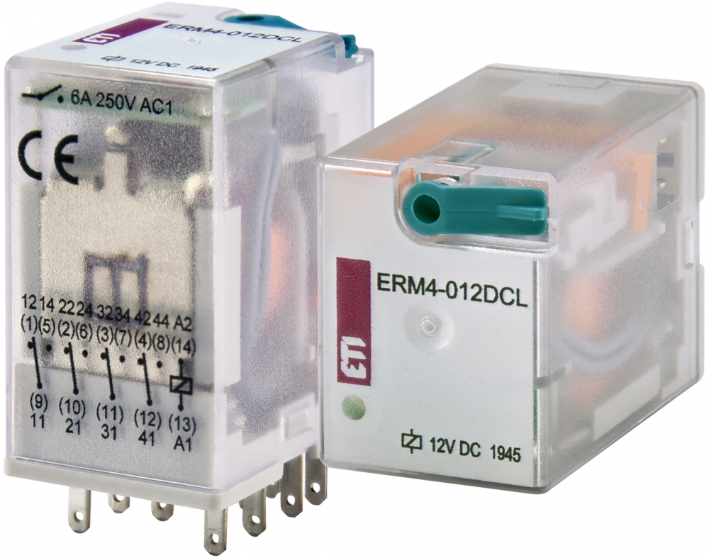 Przekaźnik 4 stykowy 12V DC ERM4‑012DCL