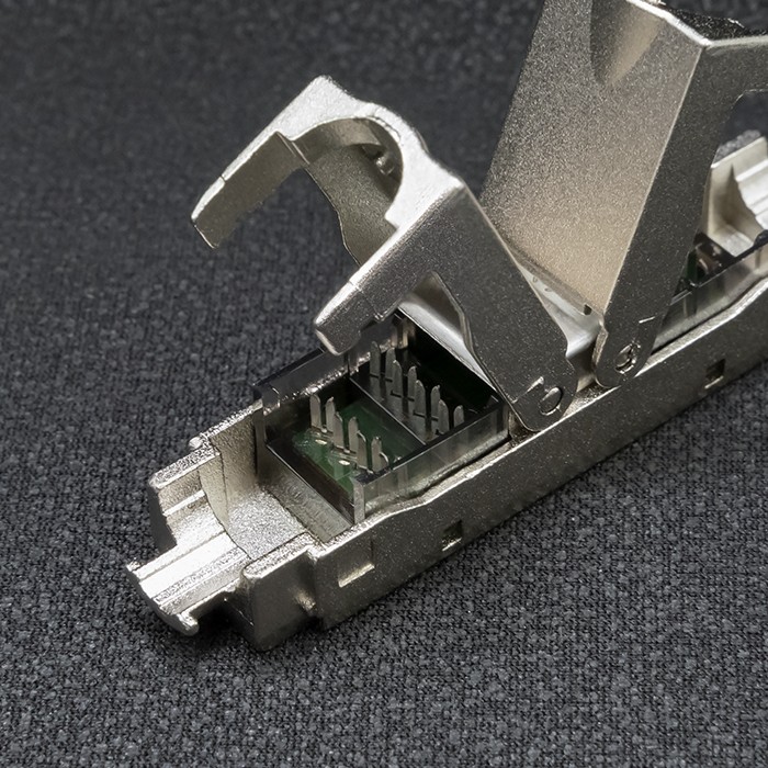 Qoltec Wtyk RJ45 beznarzędziowy STP | CAT6A | JACK PIN | T568B | T568A - zdjęcie 5