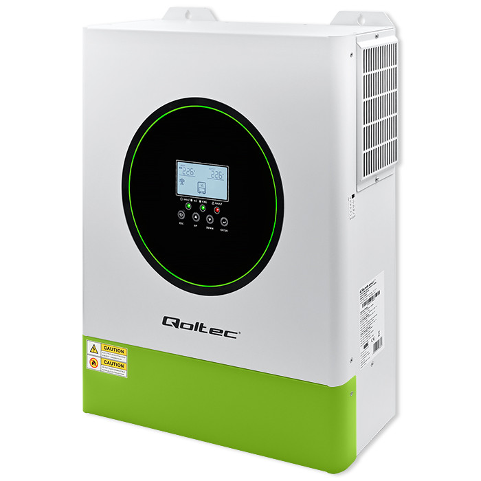 Qoltec Hybrydowy inwerter solarny Off-Grid 11000W | 160A | 48V | MPPT | BMS | Sinus | opcja Wi-Fi | Power Factor 1.0 - zdjęcie 1