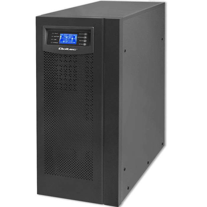Qoltec Zasilacz awaryjny UPS On-line | Pure Sine Wave | 6kVA | 4.8kW | LCD | USB - zdjęcie 1