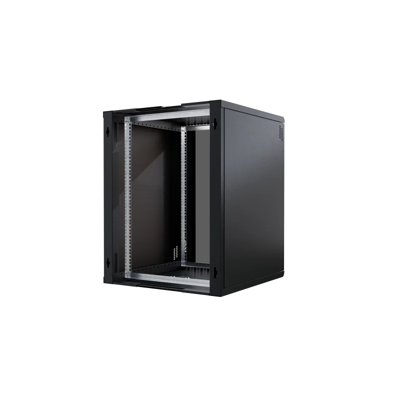 Szafa RACK 19" 15U 600 wisząca serwerowa Professional z szybą czarna - zdjęcie 10