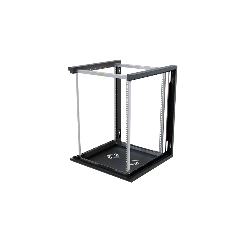 Szafa RACK 19" 15U 600 wisząca serwerowa Professional z szybą czarna - zdjęcie 6