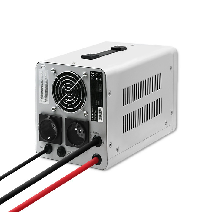 Qoltec Zasilacz awaryjny UPS 1000VA/700 | Przetwornica 12/230V z AVR | Sinus - zdjęcie 7