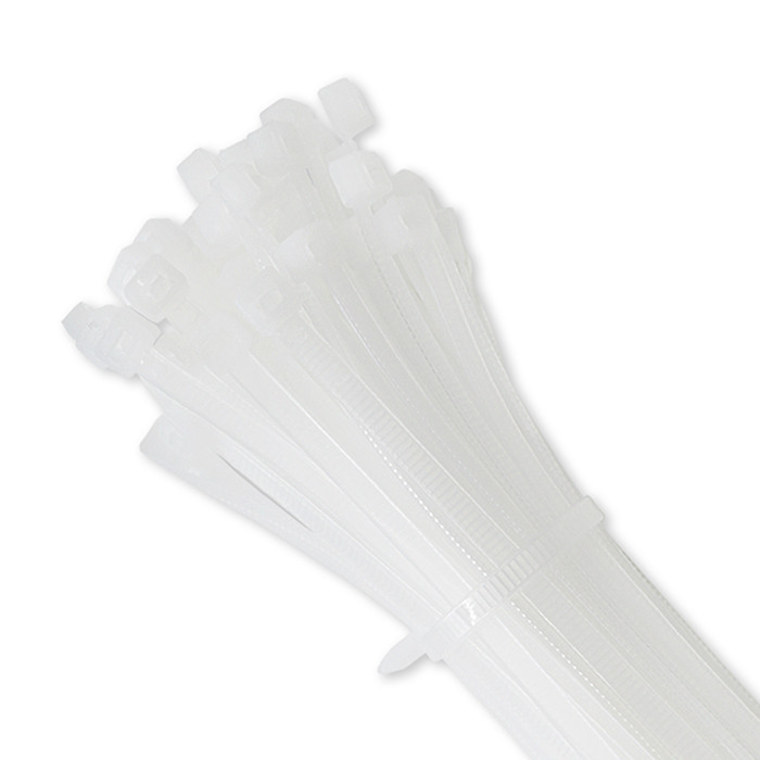 Qoltec Opaski zaciskowe Trytki kablowe | 7.2*350mm | 50 szt. | Nylon66 | UV | Białe - zdjęcie 2