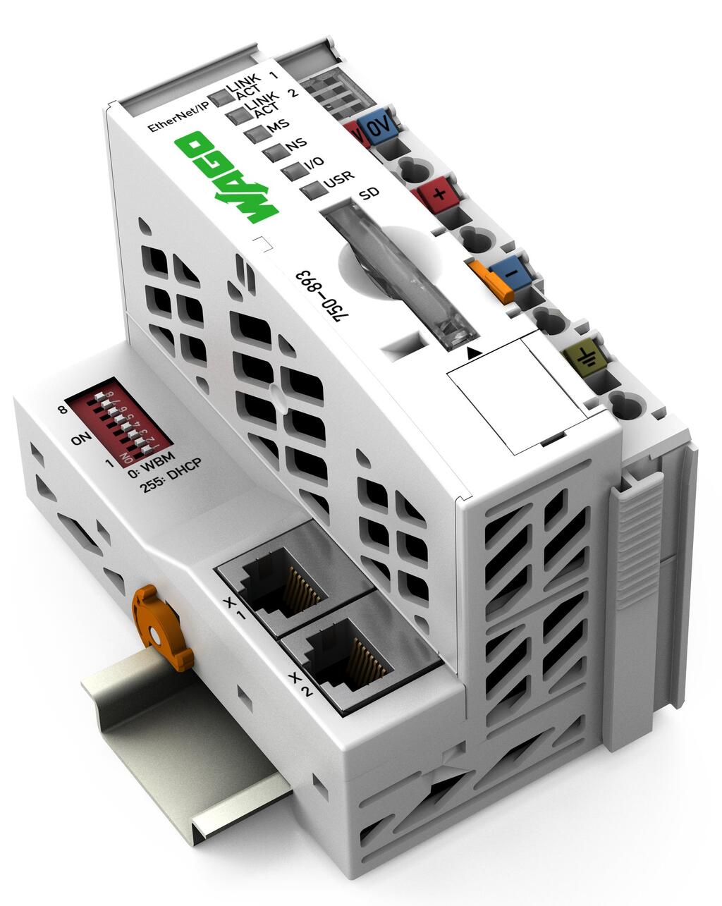 Sterownik EtherNet/IP; 4. generacja; 2 x ETHERNET, slot na kartę SD - zdjęcie 1