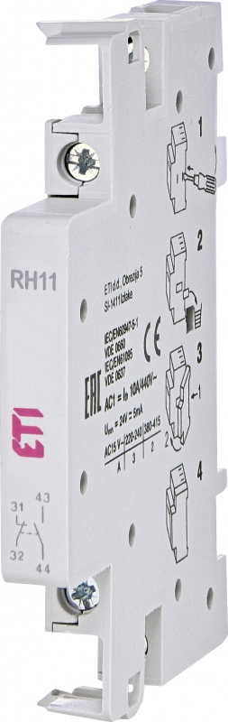 Styk pomocniczy 1Z 1R montaż boczny /do R25, R40, R63/ RH11