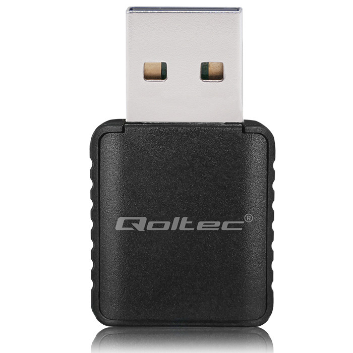Qoltec Bezprzewodowy Ultra szybki DUAL mini WiFi adapter 2 x 2dBi | Standard AC | USB 3.0 | 1300Mbps - zdjęcie 6
