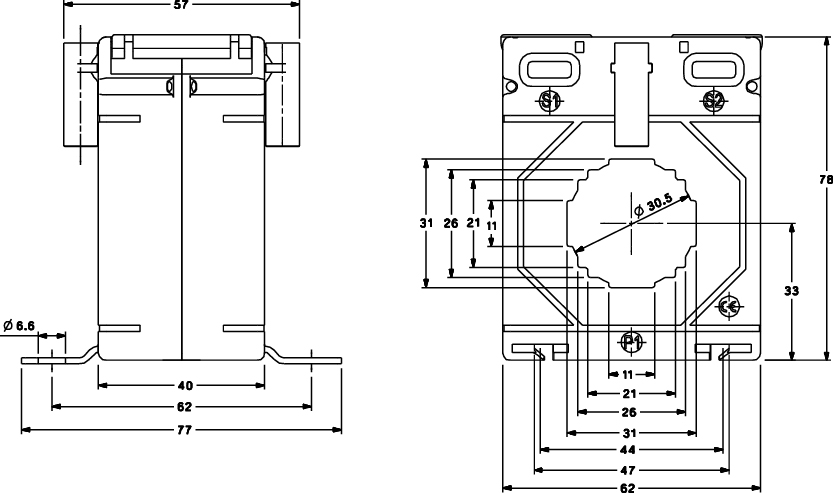 Przekładnik prądowy CTR‑30 200/5 5VA CL.0,5 - zdjęcie 2