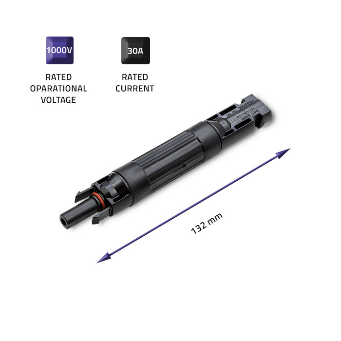 Qoltec Konektor solarny z bezpiecznikiem | złącze MC4 | 1000V | 30A - zdjęcie 4