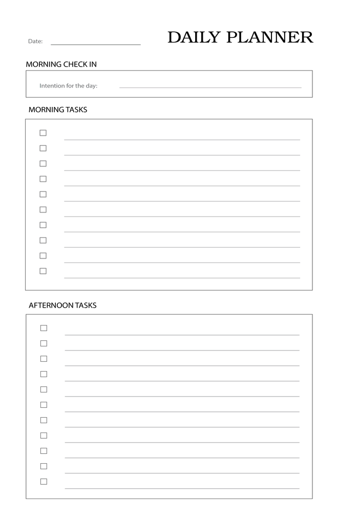 Corporate Daily Planner left