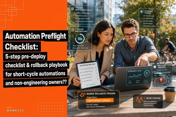 Automation preflight: a 5-step checklist and rollback playbook for short-cycle automations