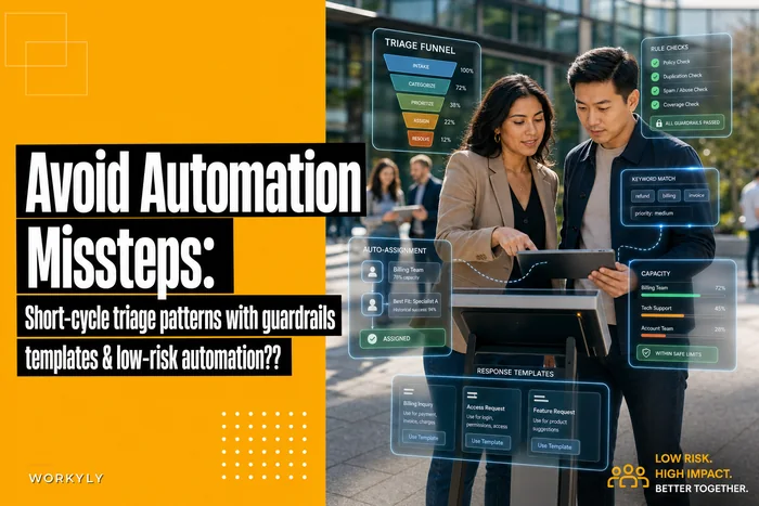 Avoid automation missteps: short-cycle triage automation patterns with guardrails and templates