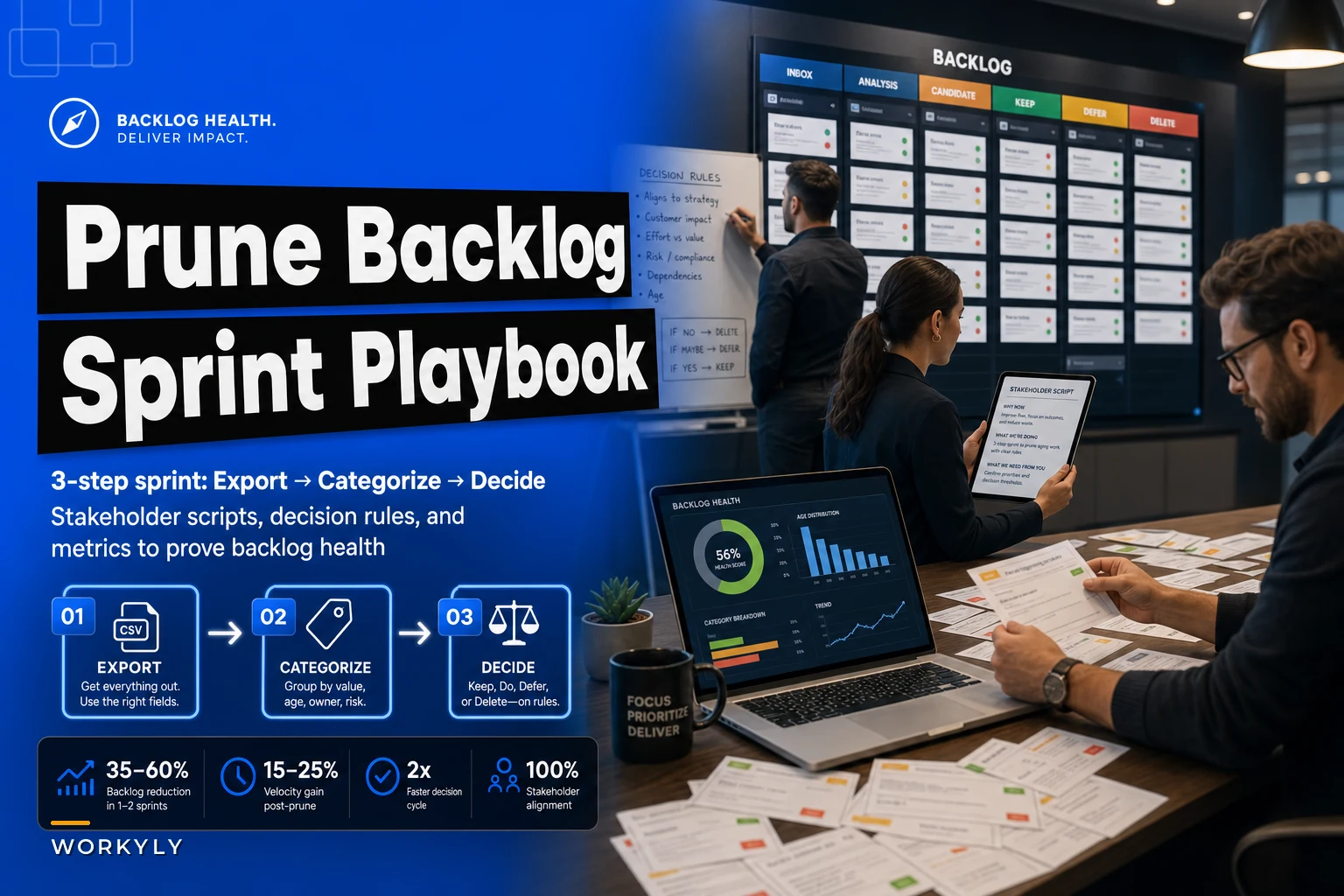 Backlog remediation sprint: a 3-step playbook to prune aging work with clear decision rules
