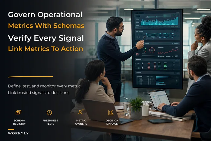 Instrumentation governance for operational metrics with schema registry and owners