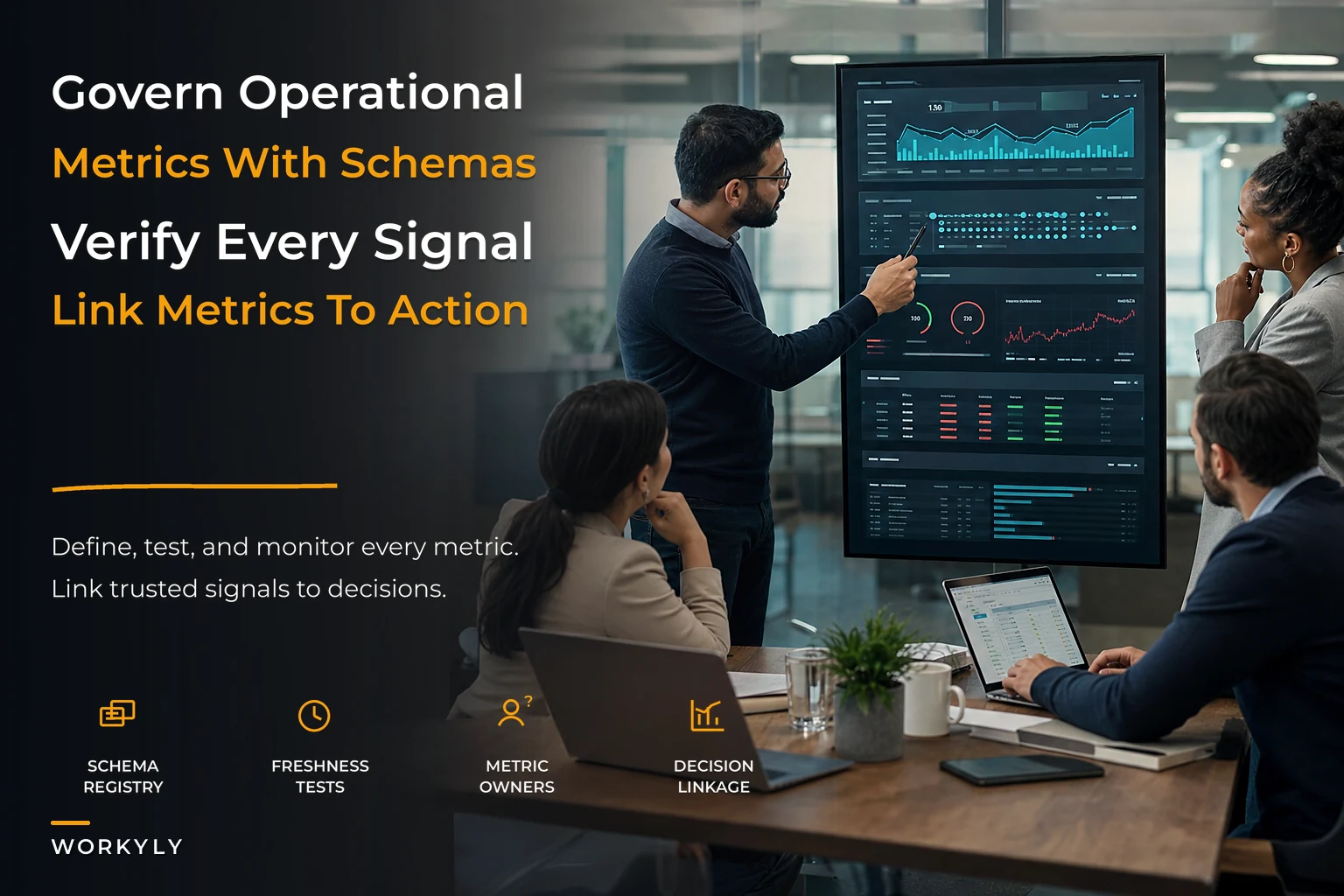 Instrumentation governance for operational metrics with schema registry and owners