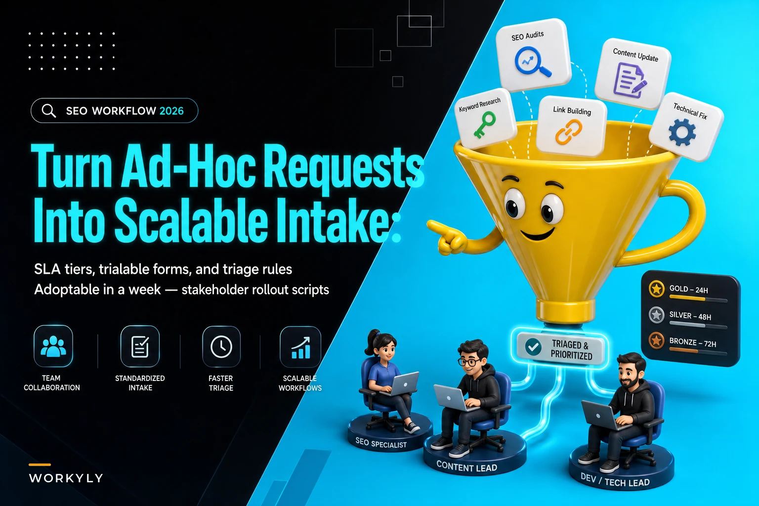 Turn ad-hoc requests into a scalable intake with SLA tiers and triage rules