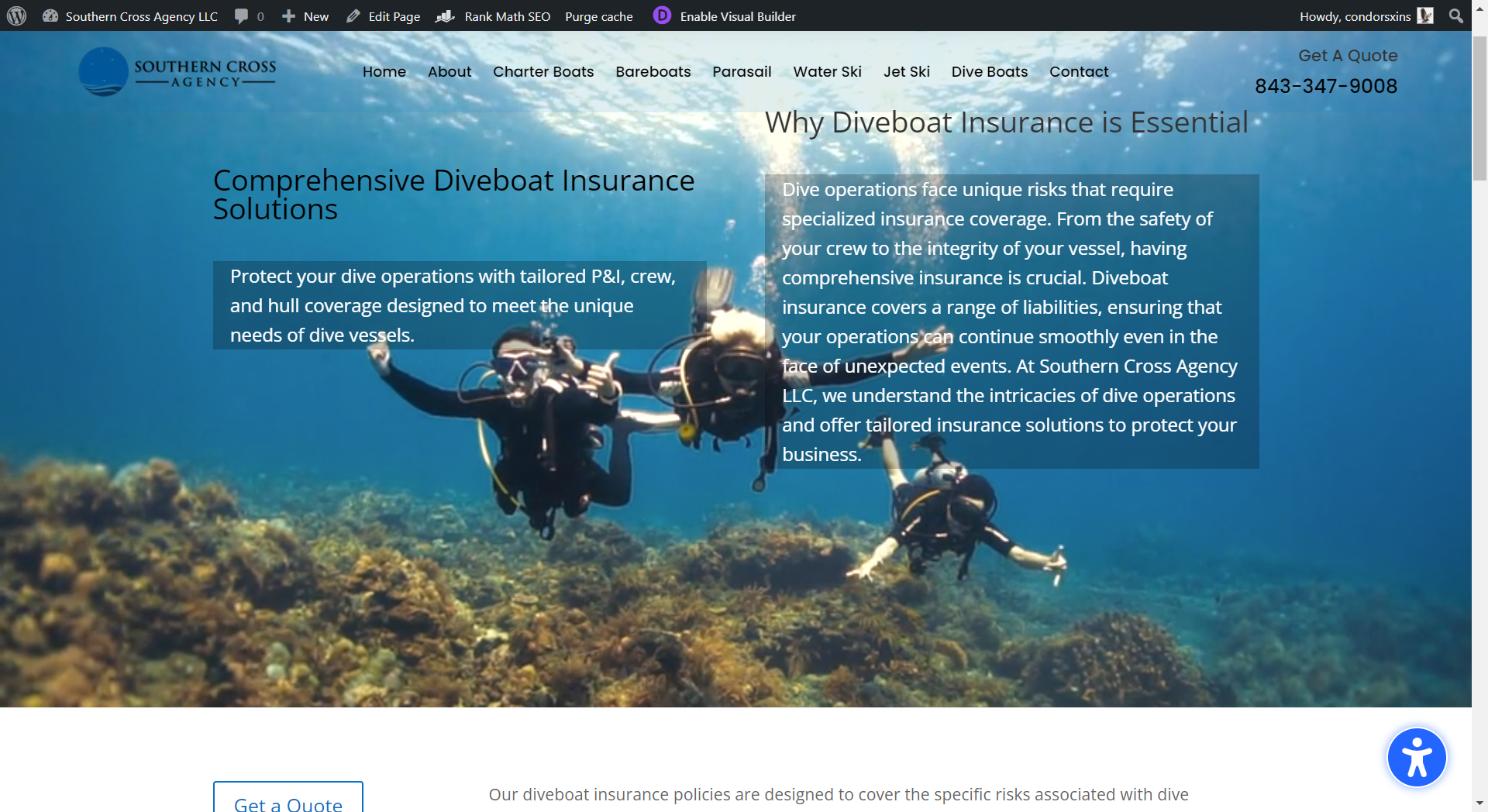 Scuba Divers Underwater