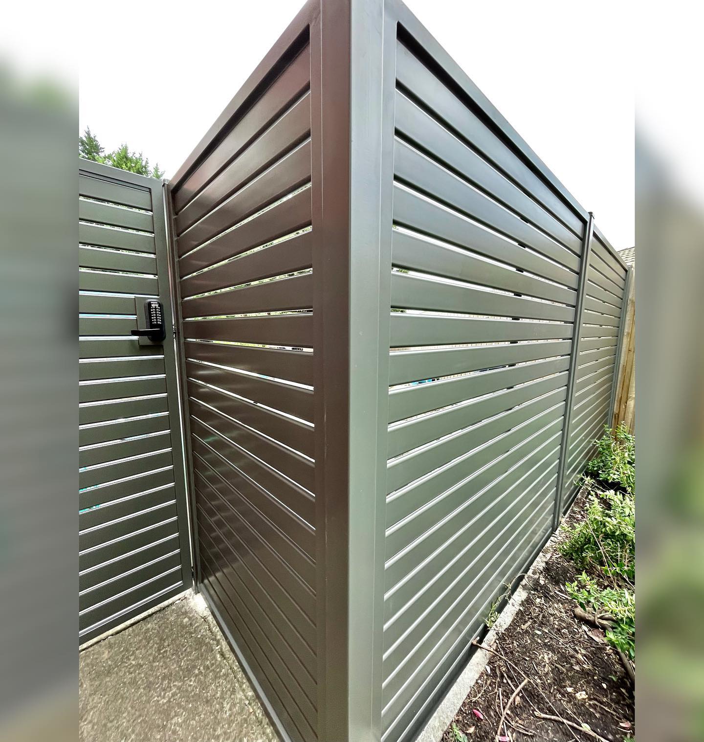 Eltham Steel Fencing: Security and Privacy with Style 5 Durable construction materials used for panels and gate