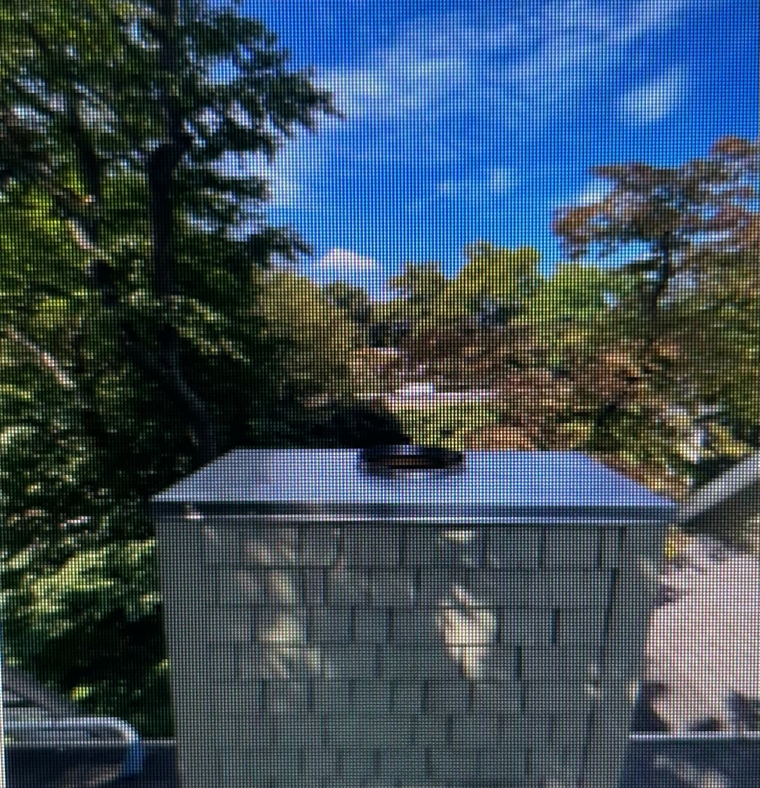 Metallic chase cover installed on rooftop