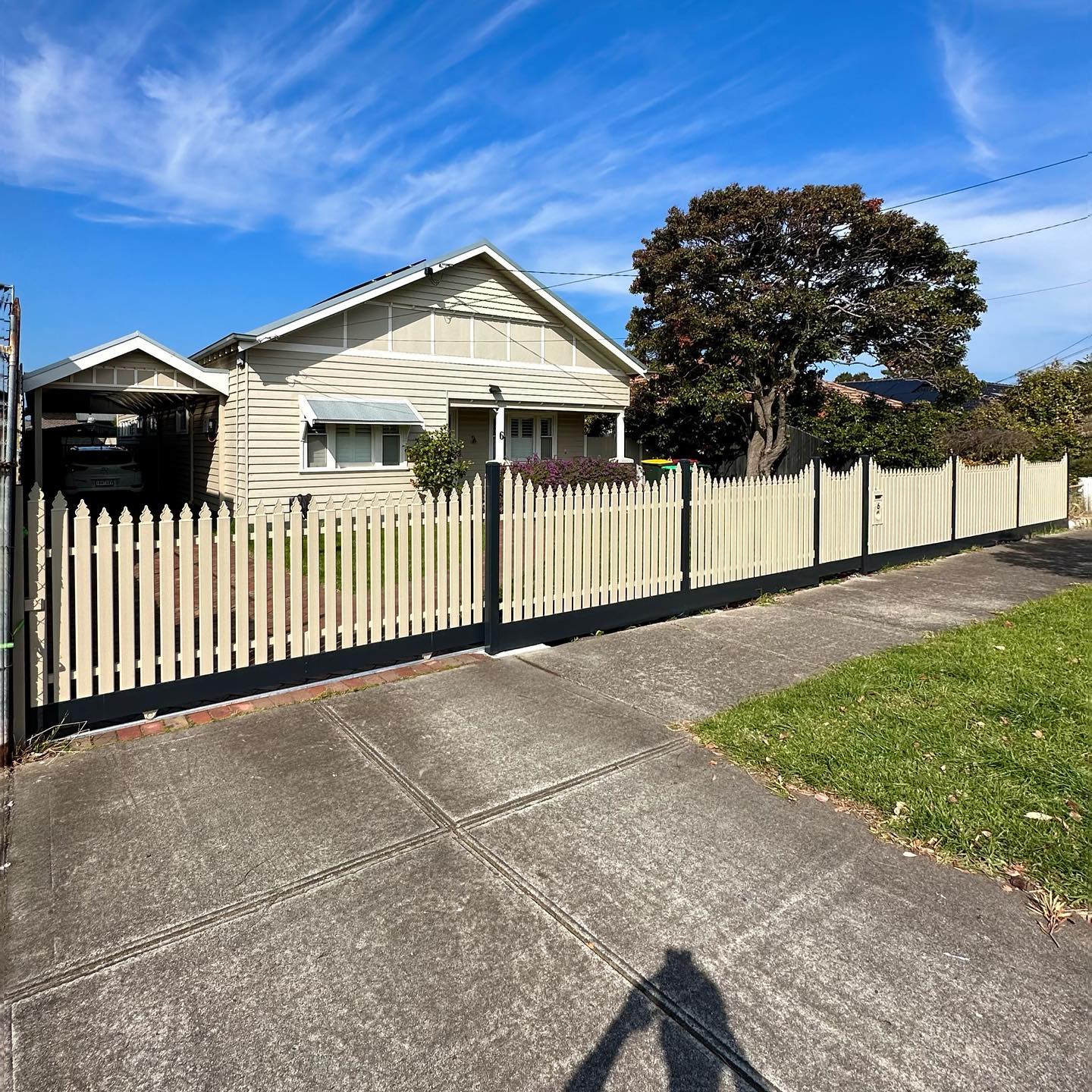Completed fencing project