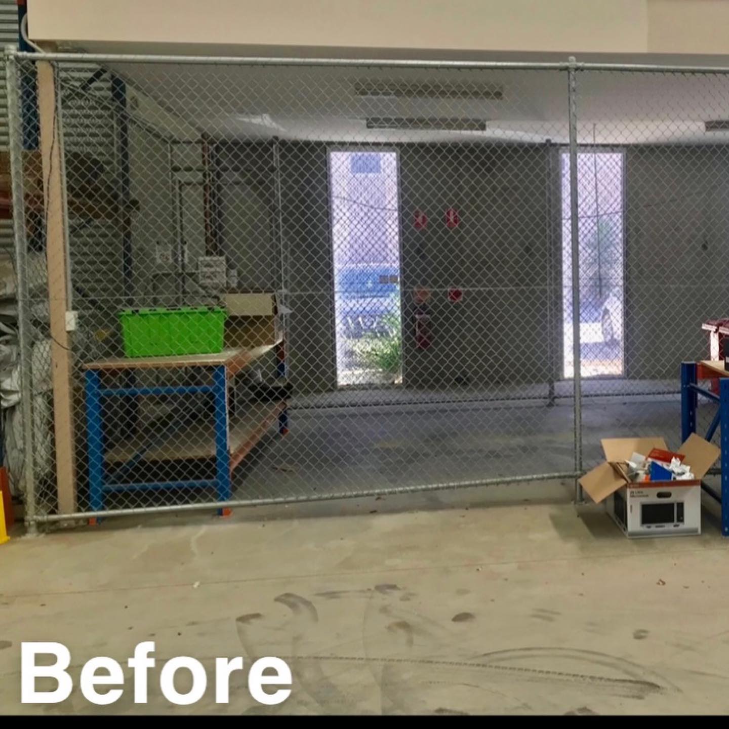 Pre-installation state of the site