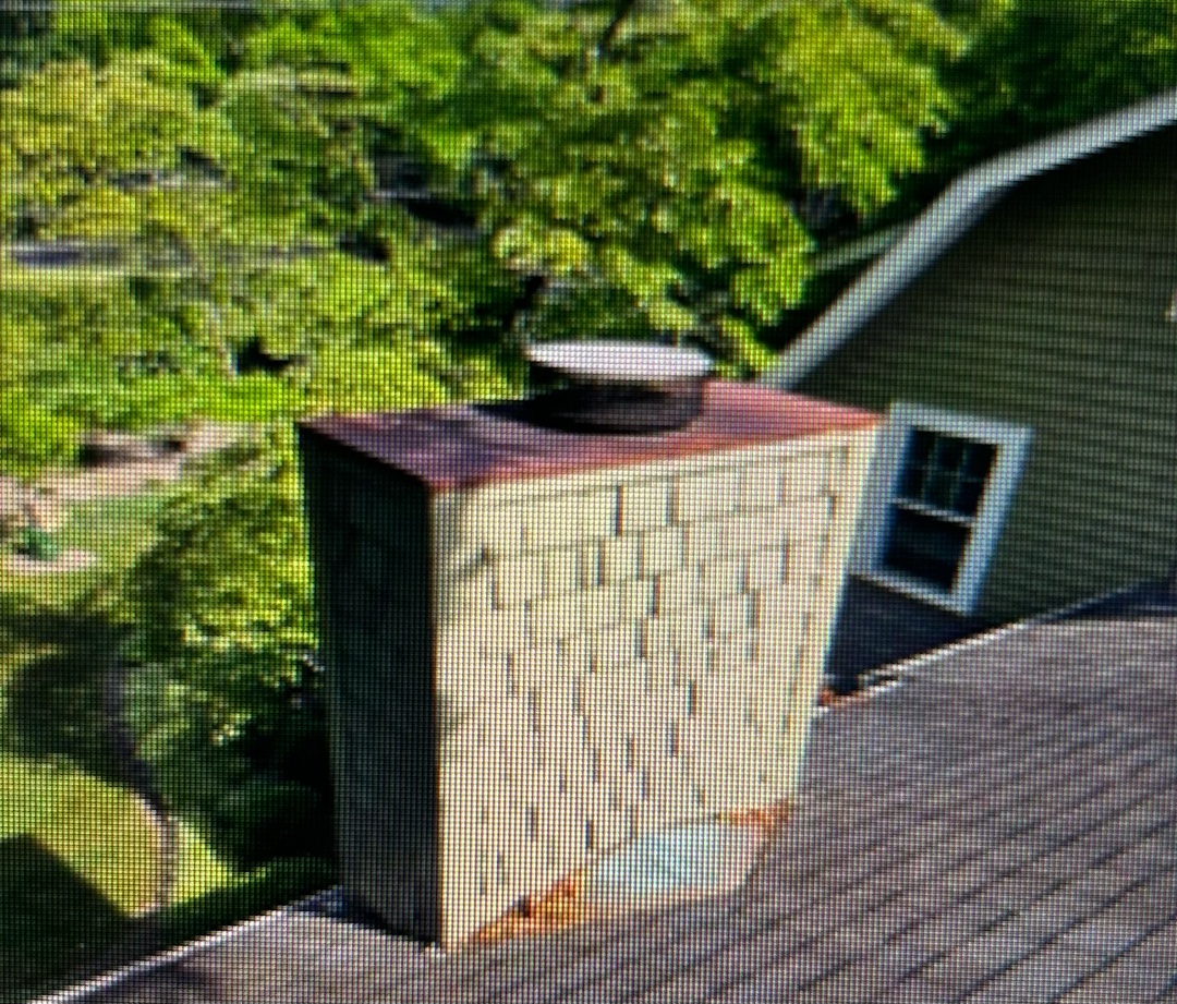 Chimney structure after installation