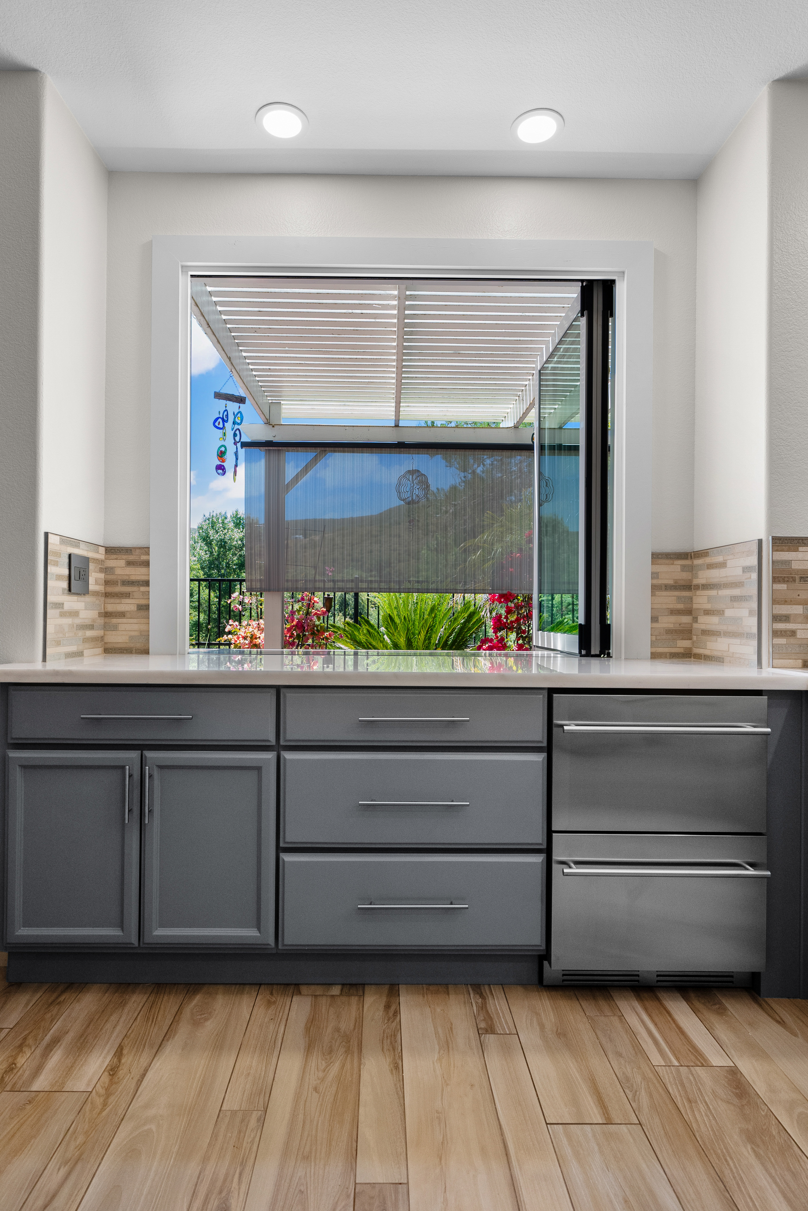 Bright kitchen area after remodel