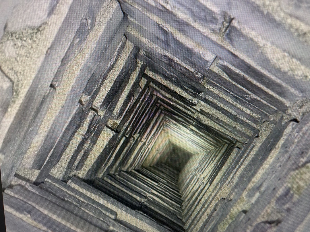 Interior view of newly installed chimney liner