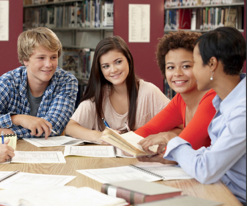 A collaborative learning session with engaged participants
