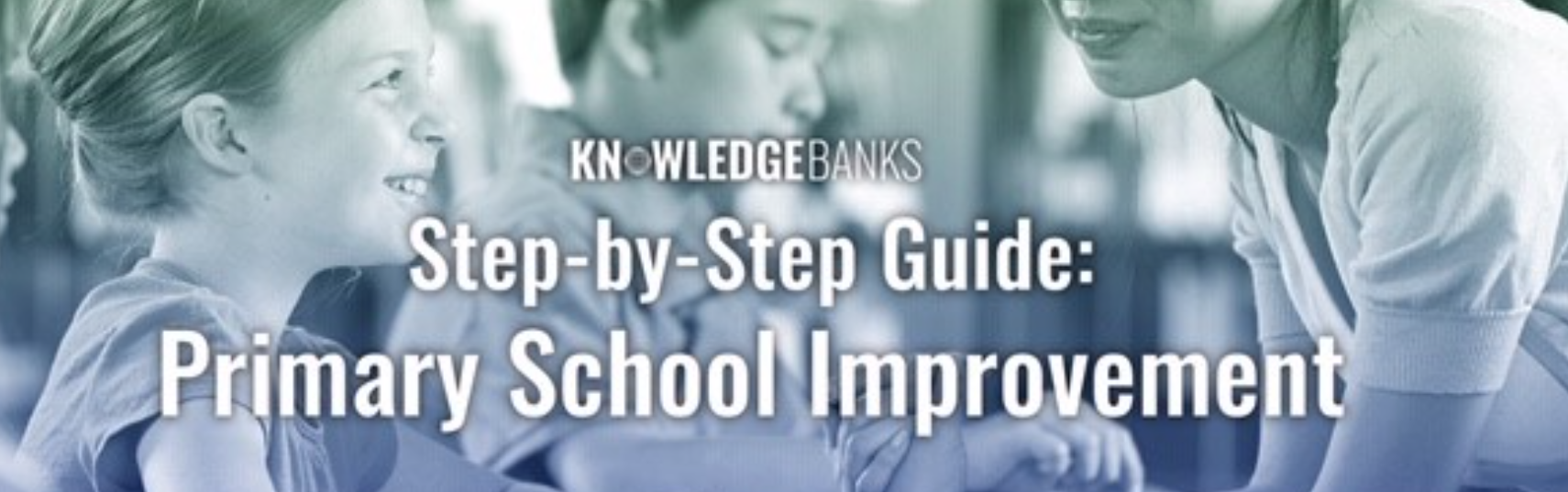 A collage illustrating primary school activities in a knowledge bank concept