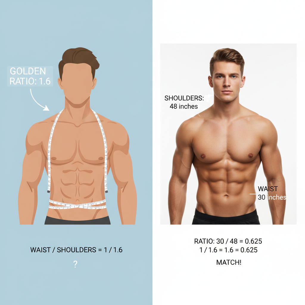 Shoulder-to-Waist Ratios That Actually Matter: The 1.6 Golden Rule vs Reality